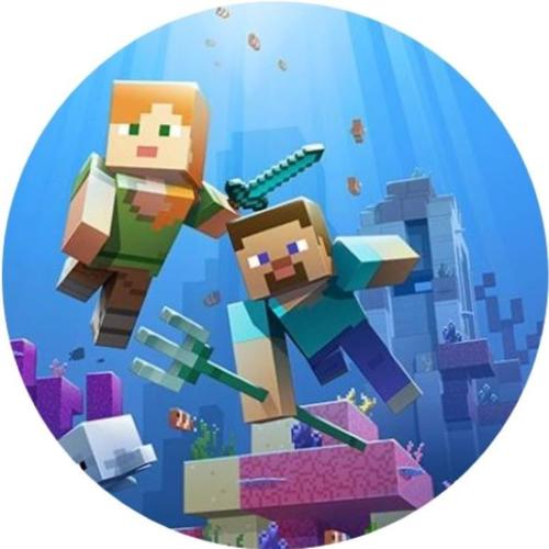 OPŁATEK NA TORT URODZINY MINECRAFT GRA
