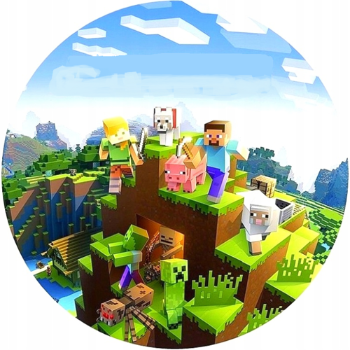 OPŁATEK NA TORT URODZINY MINECRAFT