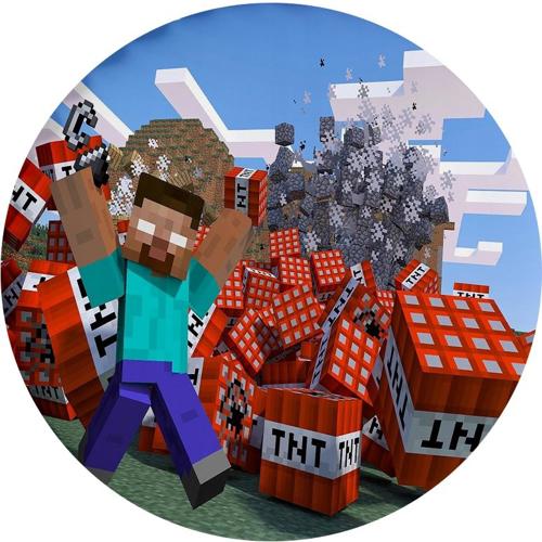 OPŁATEK NA TORT MINECRAFT TNT
