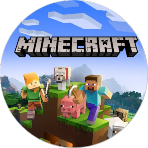 OPŁATEK NA TORT MINECRAFT POSTACIE