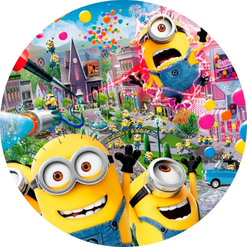 OPŁATEK NA TORT MINIONKI WOW