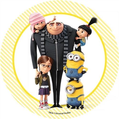 OPŁATEK NA TORT MINIONKI RAZEM DRU GRU