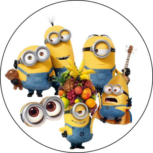 OPŁATEK NA TORT MINIONKI WSZYSCY