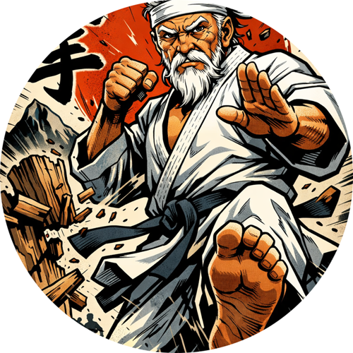 OPŁATEK NA TORT KARATE MISTRZ POSTAĆ