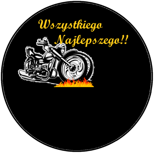 OPŁATEK NA TORT URODZINY 18 30 40 50 MOTOR