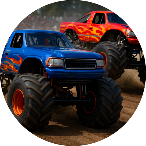 OPŁATEK NA TORT MONSTER TRUCK SAMOCHODY AUTA
