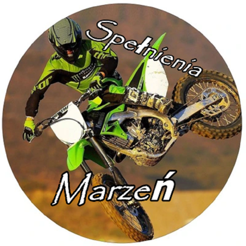OPŁATEK NA TORT MOTOR CROSS YAMAHA