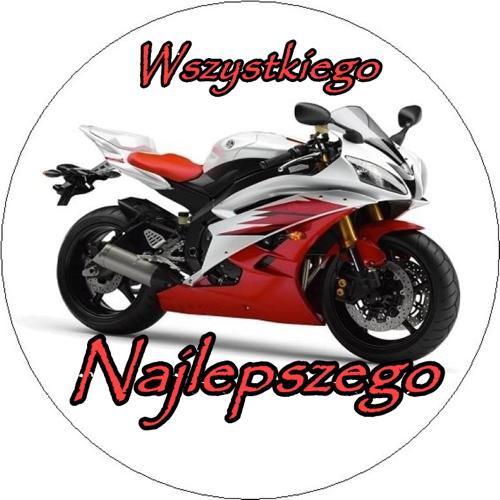 OPŁATEK NA TORT MOTOR YAMAHA CBR KAWASAKI ŚCIGACZ