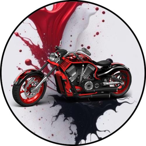 OPŁATEK NA TORT URODZINY MOTOR HARLEY CHOPPER