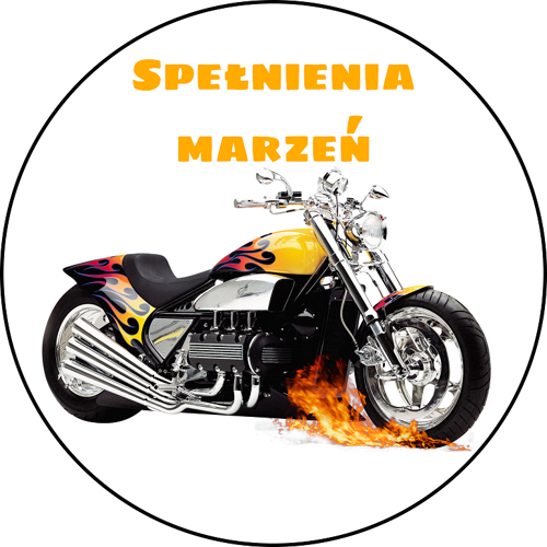 OPŁATEK NA TORT URODZINY MOTOR HARLEY CHOPPER