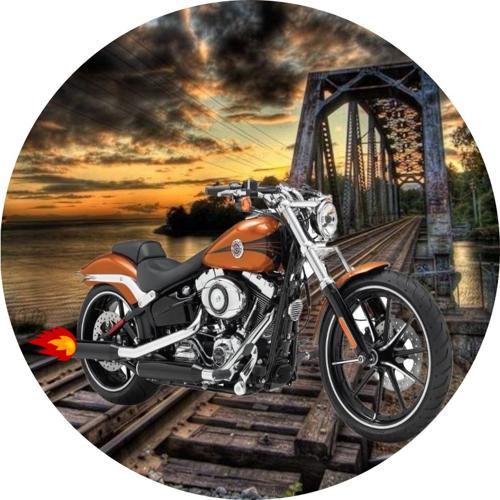 OPŁATEK NA TORT URODZINY MOTOR CHOPPER