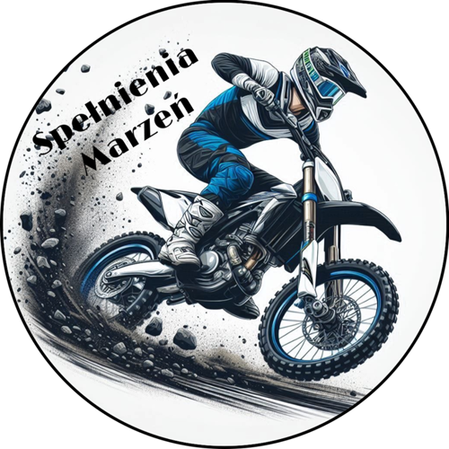 OPŁATEK NA TORT MOTOR WYCZYNOWY CROSS