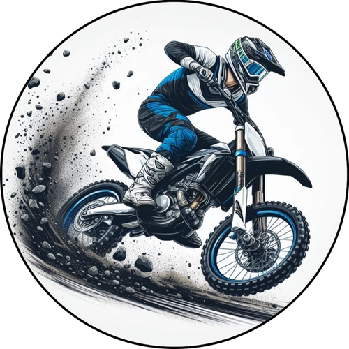 OPŁATEK NA TORT MOTOR WYCZYNOWY CROSS