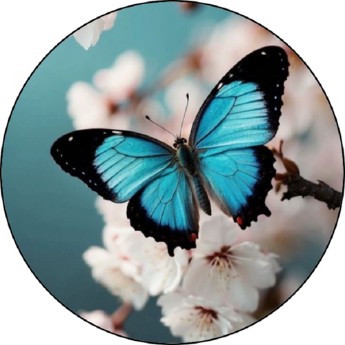 OPŁATEK NA TORT URODZINY MOTYL MOTYLEK