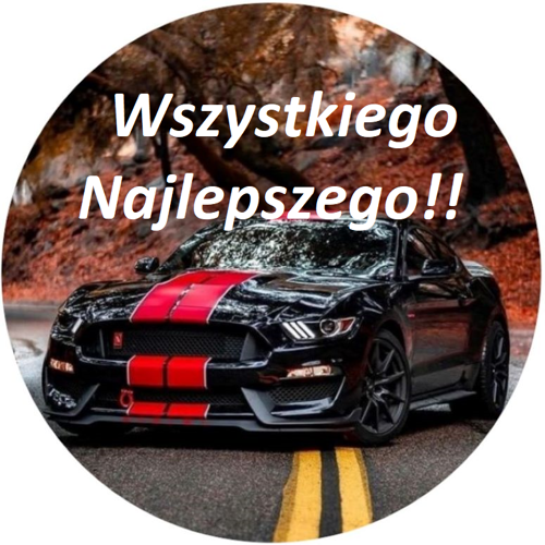 OPŁATEK NA TORT FORD MUSTANG