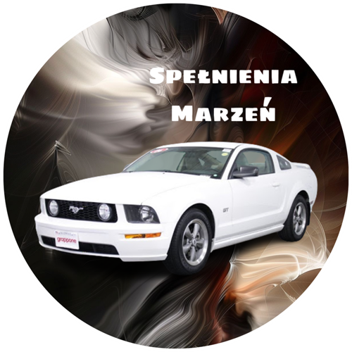 OPŁATEK NA TORT URODZINY MUSTANG SAMOCHÓD