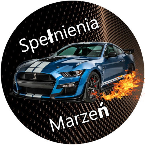 OPŁATEK NA TORT FORD MUSTANG