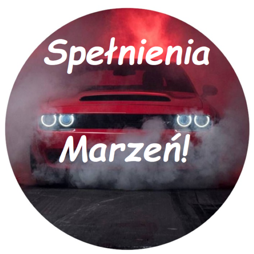 OPŁATEK NA TORT DODGE CHARGER AUTO