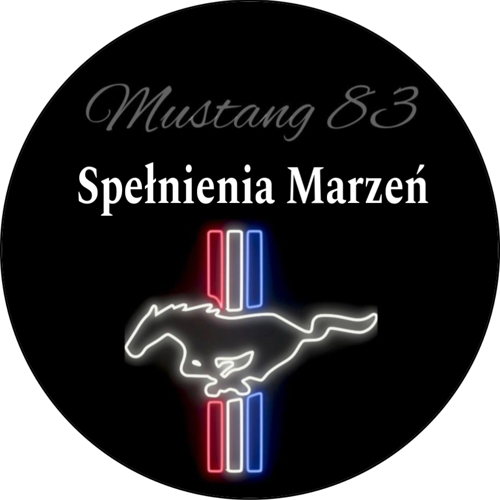 OPŁATEK NA TORT MUSTANG LOGO