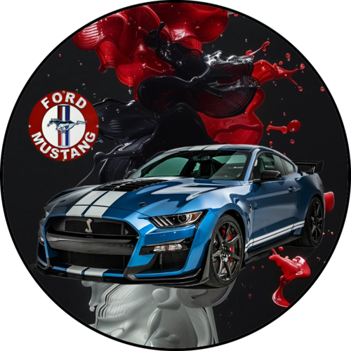 OPŁATEK NA TORT FORD MUSTANG AUTO SAMOCHÓD 2 OPŁATEK NA TORT FORD MUSTANG AUTO SAMOCHÓD - obrazek 2