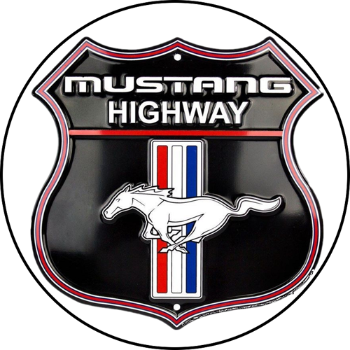 OPŁATEK NA TORT FORD MUSTANG LOGO ZNAK