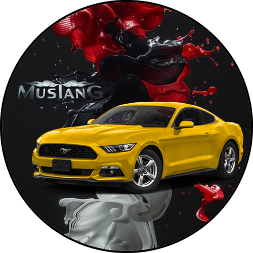 OPŁATEK NA TORT FORD MUSTANG AUTO SAMOCHÓD 2 OPŁATEK NA TORT FORD MUSTANG AUTO SAMOCHÓD - obrazek 2