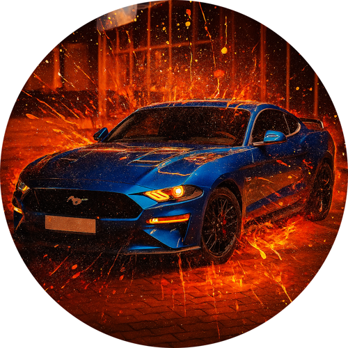 OPŁATEK NA TORT FORD MUSTANG AUTO SAMOCHÓD BRYKA