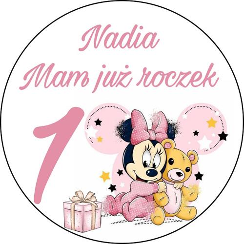 OPŁATEK NA TORT URODZINY ROCZEK MYSZKA MIŚ