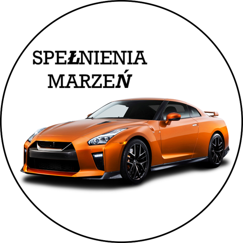 OPŁATEK NA TORT NISSAN GTR AUTO SAMOCHÓD