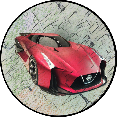 OPŁATEK NA TORT NISSAN GTR AUTO BRYKA