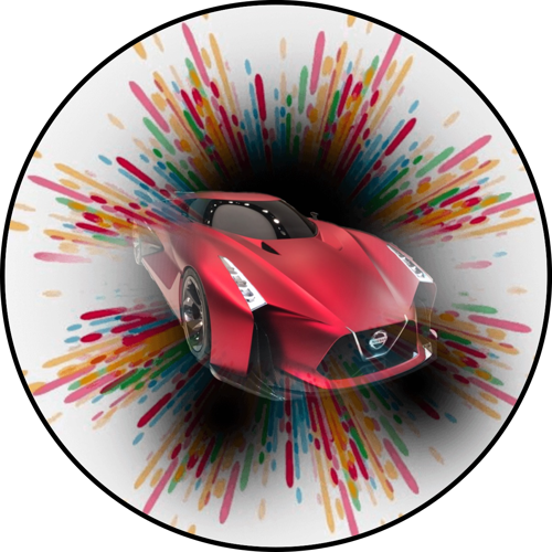 OPŁATEK NA TORT NISSAN GTR AUTO