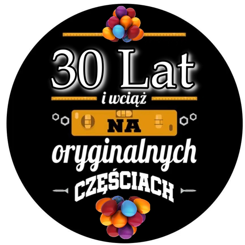 OPŁATEK NA TORT URODZINY 30 MECHANIK WHISKY DRINK