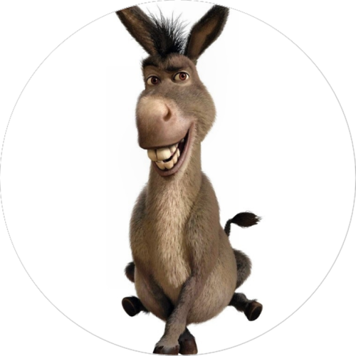 OPŁATEK NA TORT URODZINY SHREK OSIOŁ