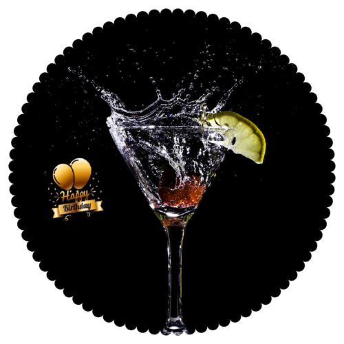 OPŁATEK NA TORT URODZINY OWOC DRINK