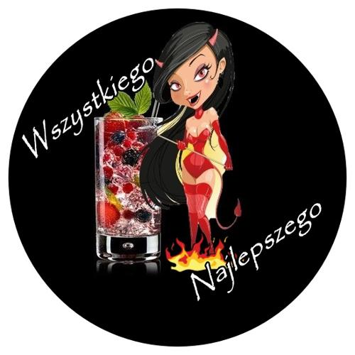 OPŁATEK NA TORT URODZINY PIEKIELNY DRINK
