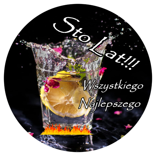 OPŁATEK NA TORT URODZINY DRINK OWOC