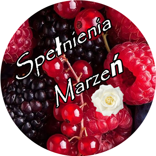OPŁATEK NA TORT OWOC MALINA PORZECZKA