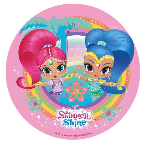 OPŁATEK NA TORT SHIMMER SHINE LALKI