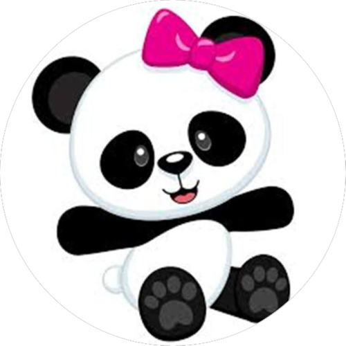 OPŁATEK NA TORT URODZINY MIŚ PANDA MISIU KOKARDA