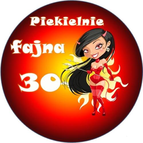 OPŁATEK NA TORT URODZINY 30 SEXY BABKA