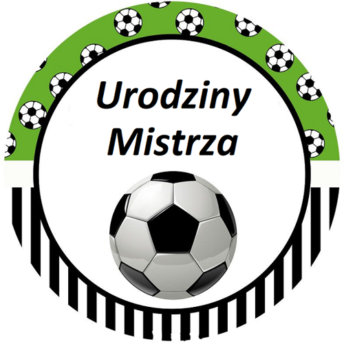 OPŁATEK NA TORT PIŁKA NOŻNA MISTRZ BOISKO GOL