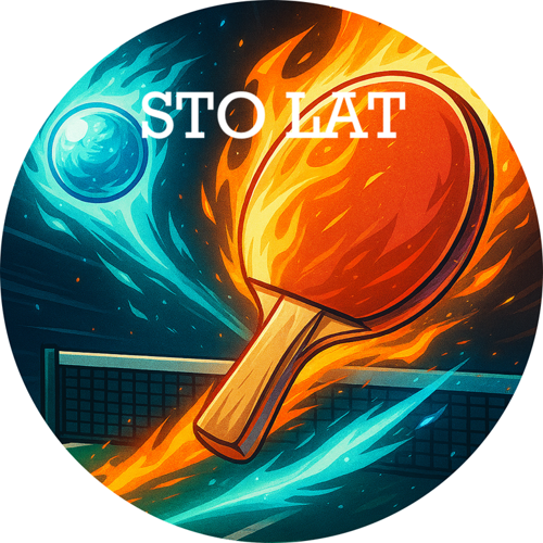 OPŁATEK NA TORT PING  PONG TENIS STOŁOWY GEM SET