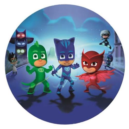 OPŁATEK NA TORT PIDŻAMERSI PJ MASKS
