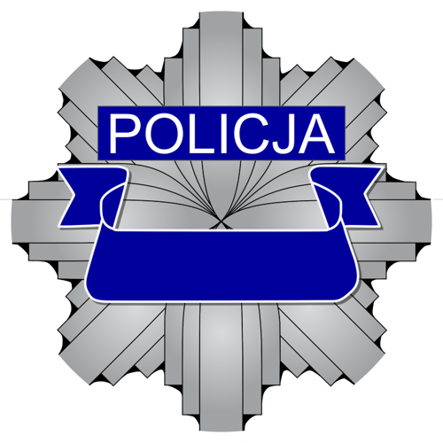 OPŁATEK NA TORT POLICJA LOGO ODZNAKA
