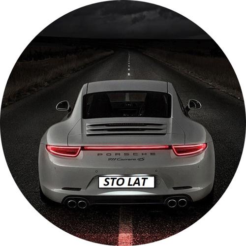 OPŁATEK NA TORT PORSCHE CARRERA SAMOCHÓD AUTO