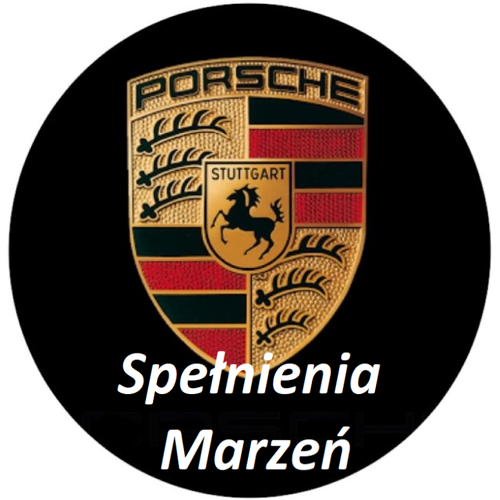 OPŁATEK NA TORT URODZINY PORSCHE LOGO