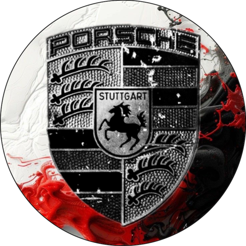 OPŁATEK NA TORT URODZINY 18 30 40 50 PORSCHE LOGO