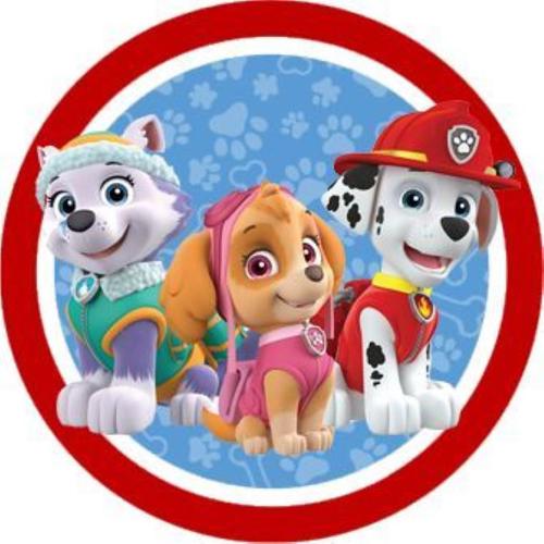 OPŁATEK NA TORT PSI PATROL POSTACIE SKYE