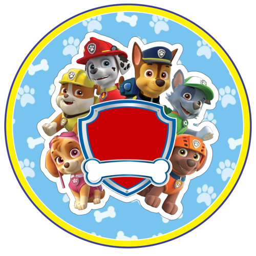 OPŁATEK NA TORT PSI PATROL PAW
