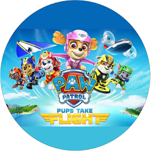 OPŁATEK NA TORT URODZINY PSI PATROL SKYE FLIGHT